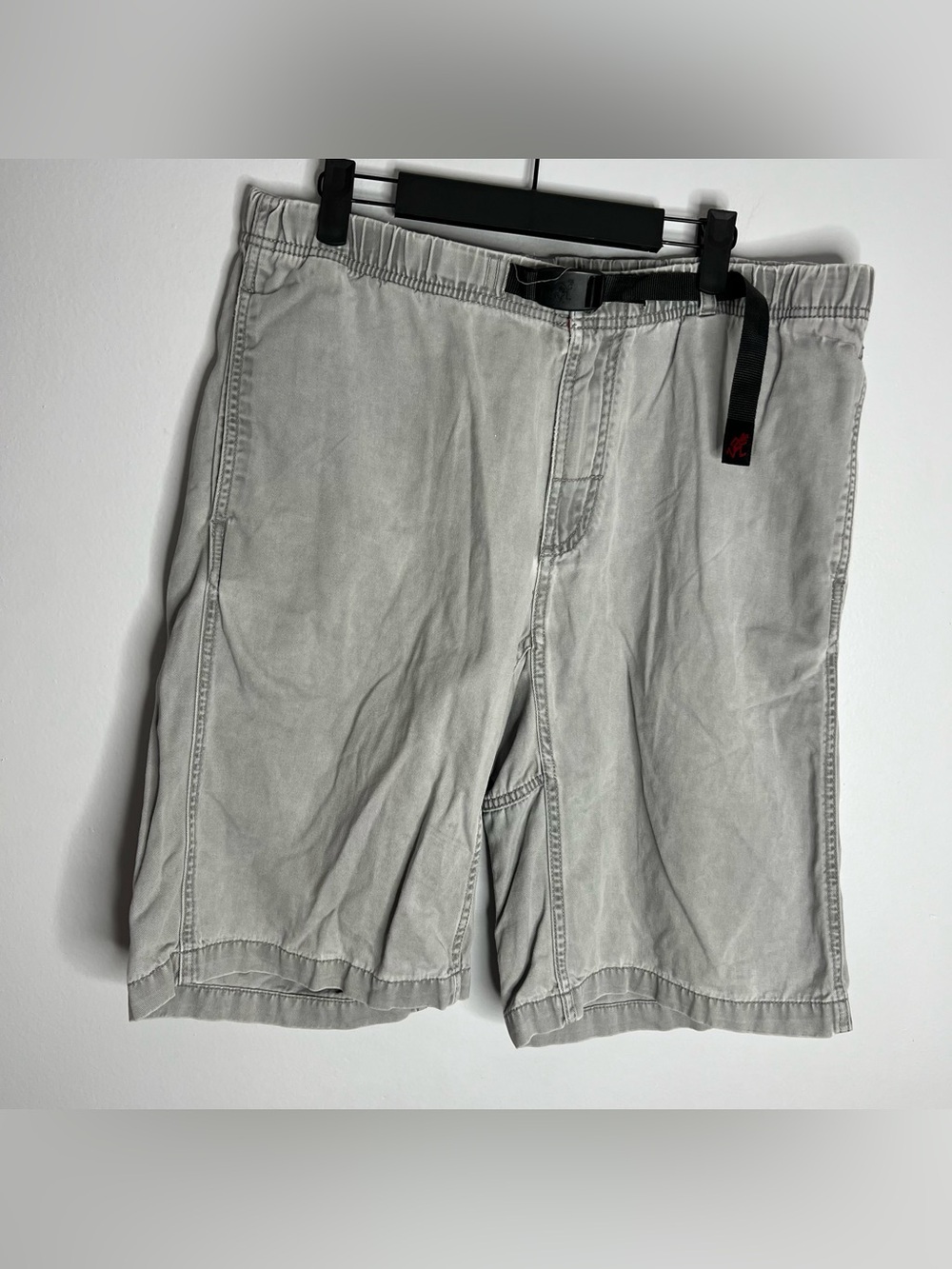 Gramicci Original G Shorts Mens Large Grey Hiking Outdoor Cinch Belt